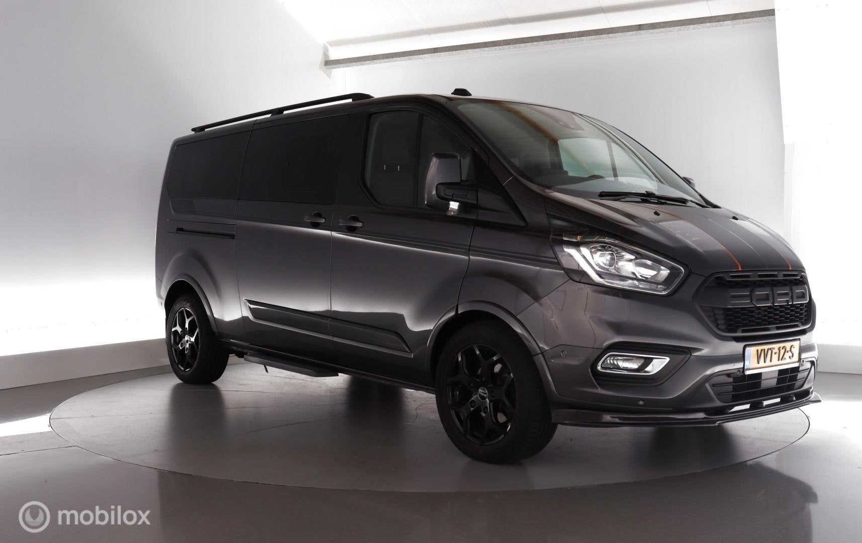 Ford Transit Custom 300 2.0 TDCI 130pk Sport Titanium Black, Voorwielaandrijving, Euro 6, 4 cilinders, Met garantie (alle)