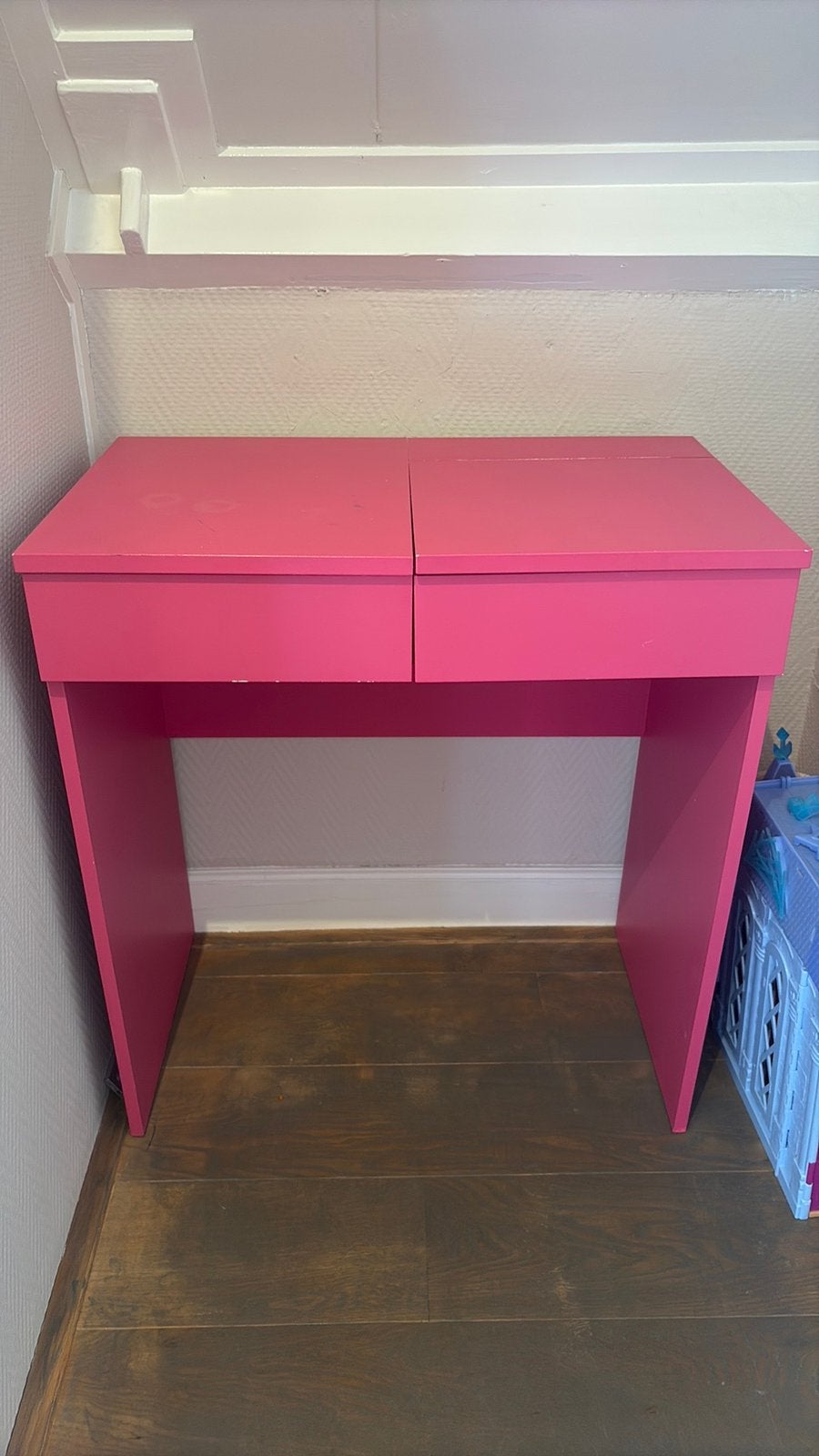 Ikea Brimnes bureau of kaptafel, Huis en Inrichting, Bureaus, Ophalen, Gebruikt, Roze
