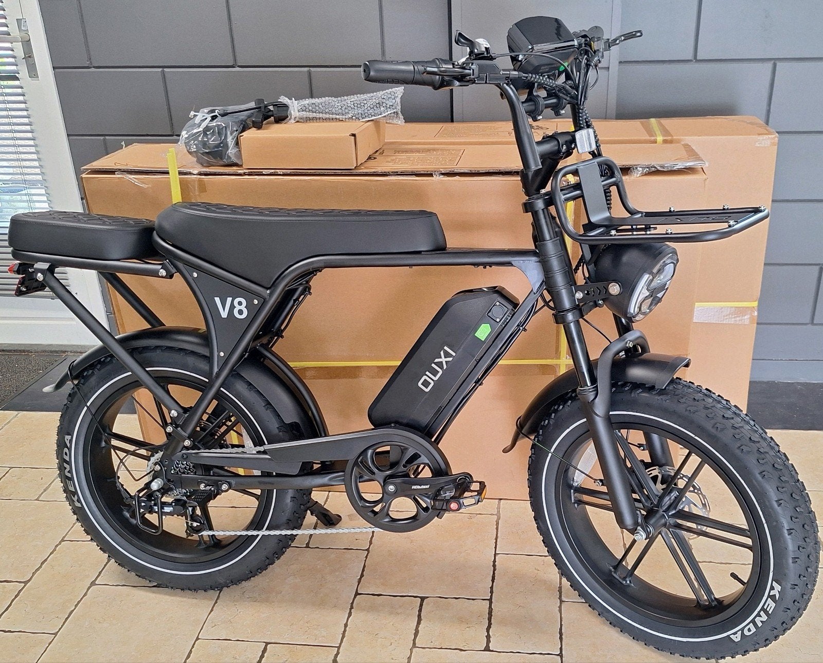 NIEUWSTE V8 FATBIKE NFC Alarm Killswitch full option!, Nieuw, 59 cm of meer, 50 km per accu of meer, Ophalen