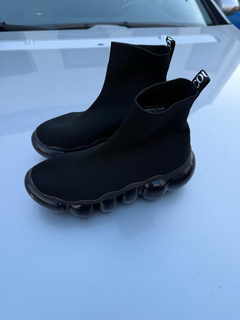 Versace Jeans Couture bubble high-top sneakers - Maat 36, Ophalen of Verzenden, Zo goed als nieuw, Zwart, Sneakers of Gympen