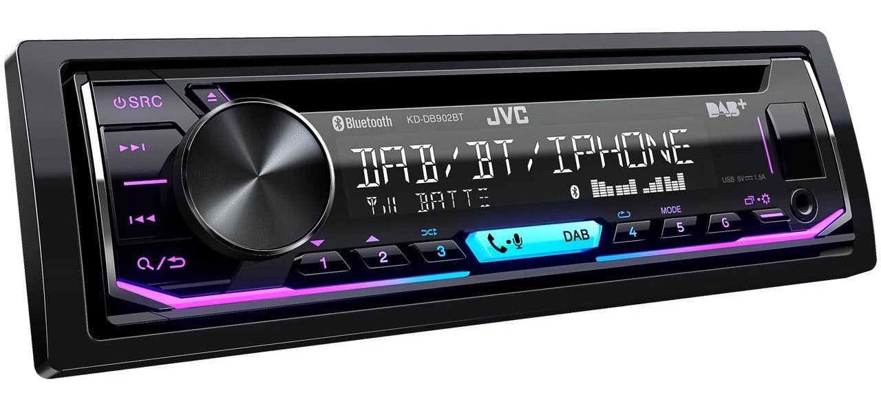 JVC KD-DB902BT dab+ bluetooth, Auto diversen, Autoradio's, Zo goed als nieuw, Ophalen of Verzenden
