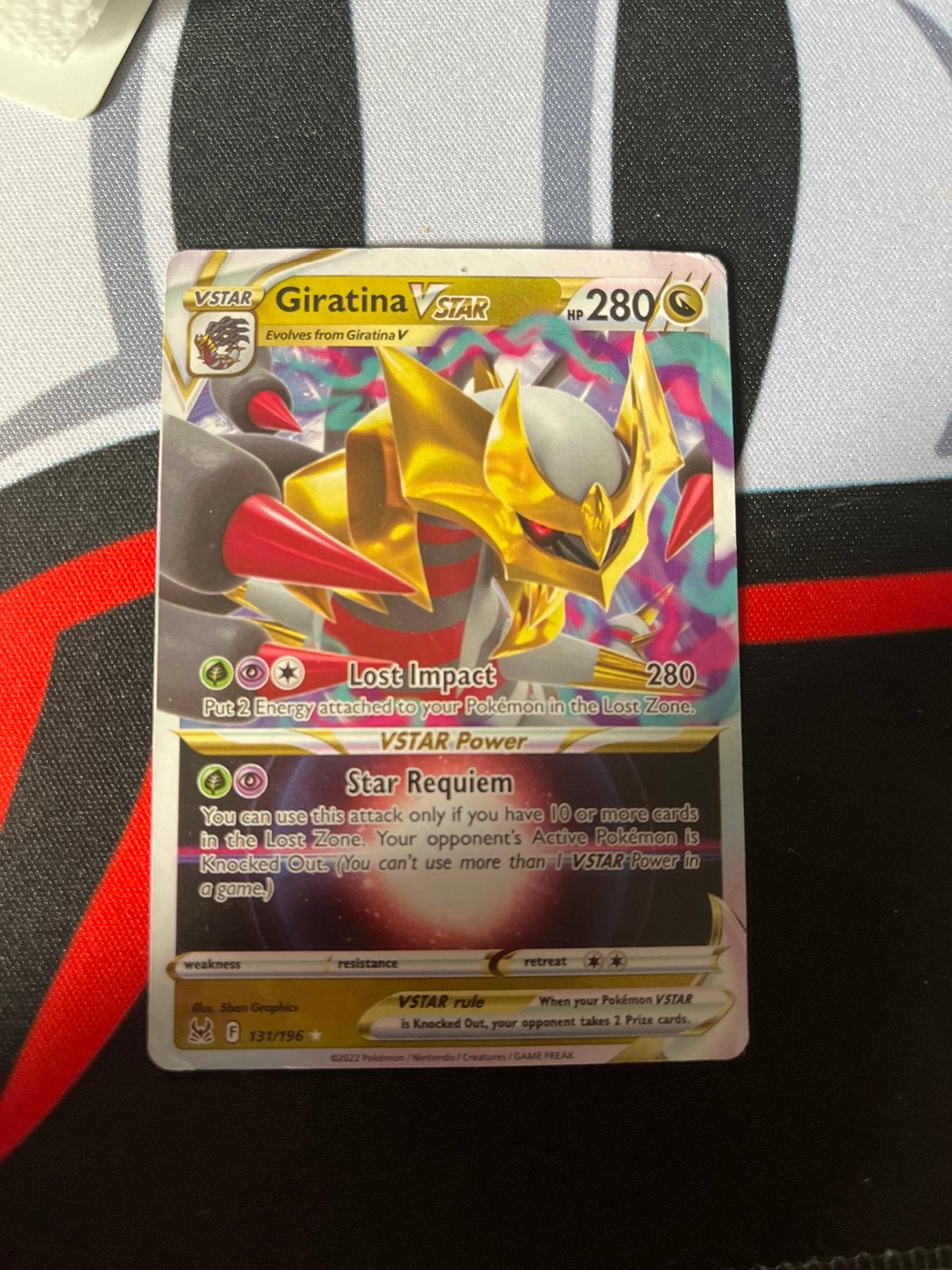 Giratina VSTAR Pokémon Kaart - Lost Origin 131/196, Verzenden, Zo goed als nieuw, Losse kaart