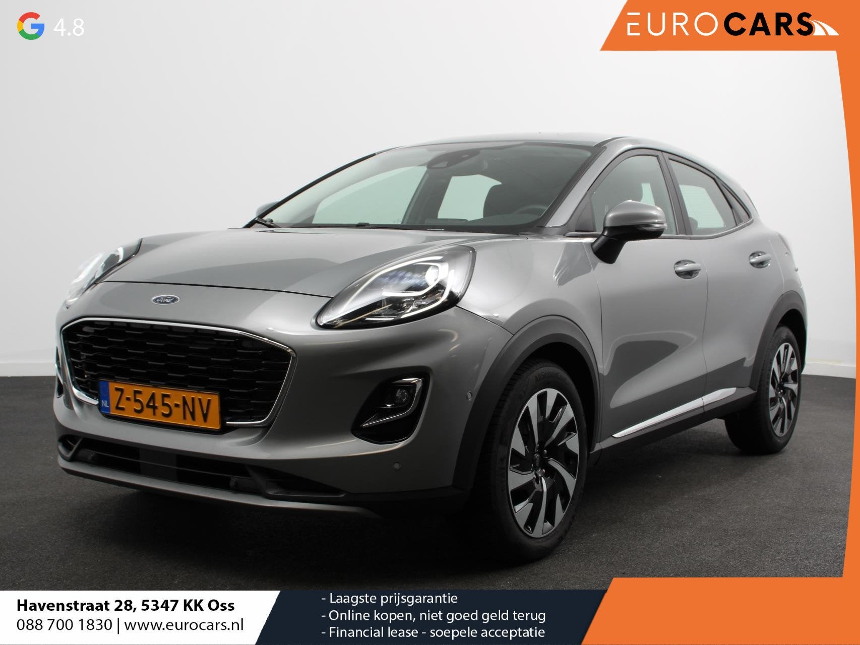 Ford Puma 1.0 EcoBoost Hybrid 125pk Titanium Navigatie Apple, Auto's, Ford, Bedrijf, Te koop, Puma, ABS, Achteruitrijcamera, Airbags