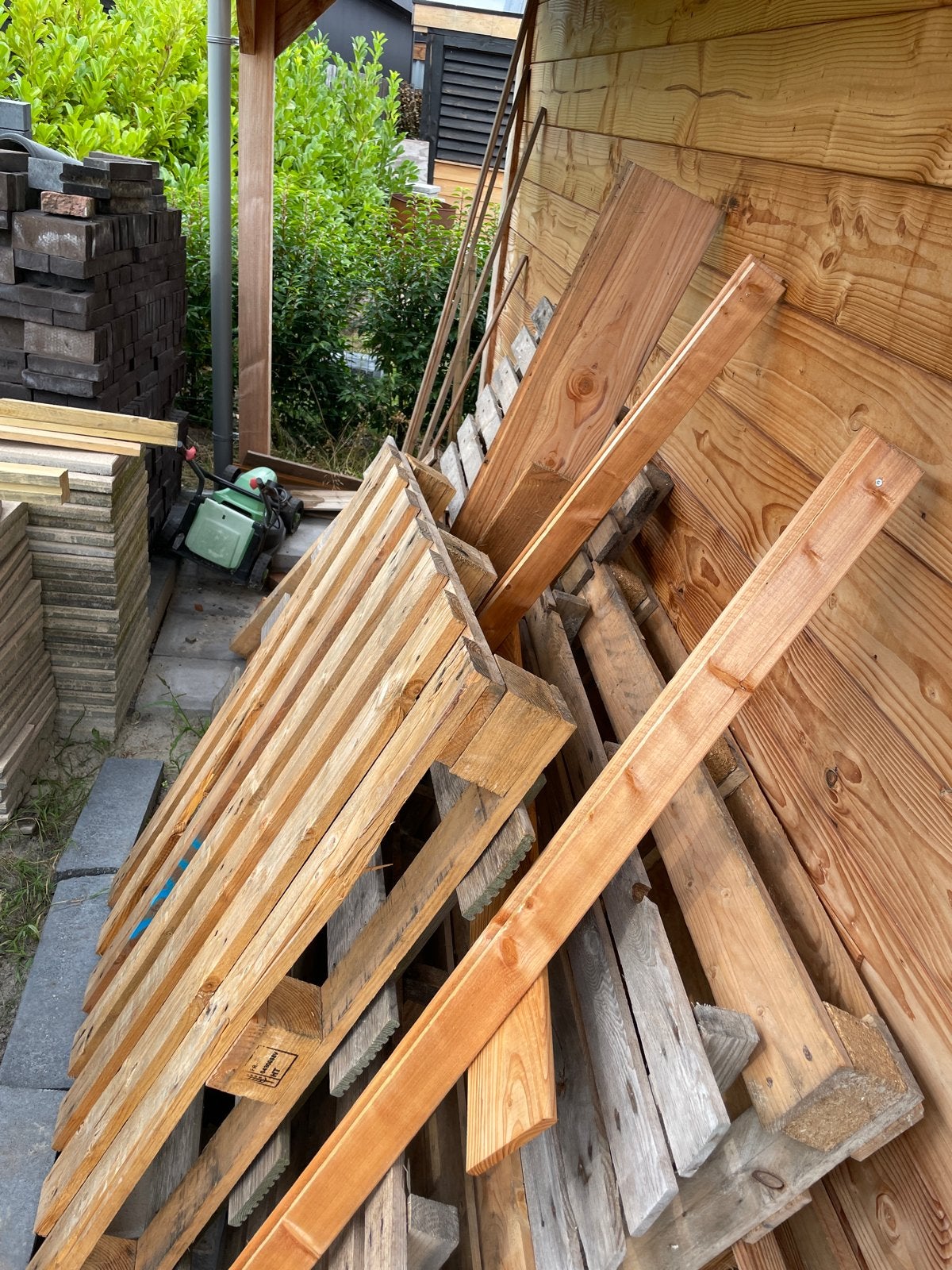 Diverse partij hout: met name pallets, Ophalen, Gebruikt, Overige houtsoorten, Pallet