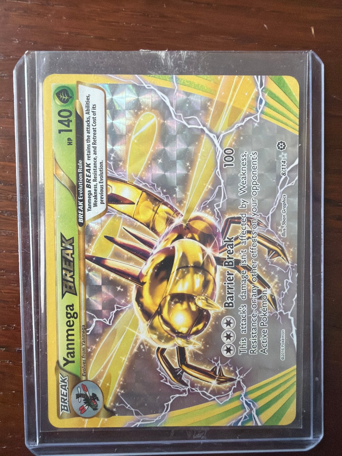 Yanmega BREAK Pokémon Kaart (8/114) - Zo goed als nieuw, Ophalen of Verzenden, Zo goed als nieuw, Losse kaart