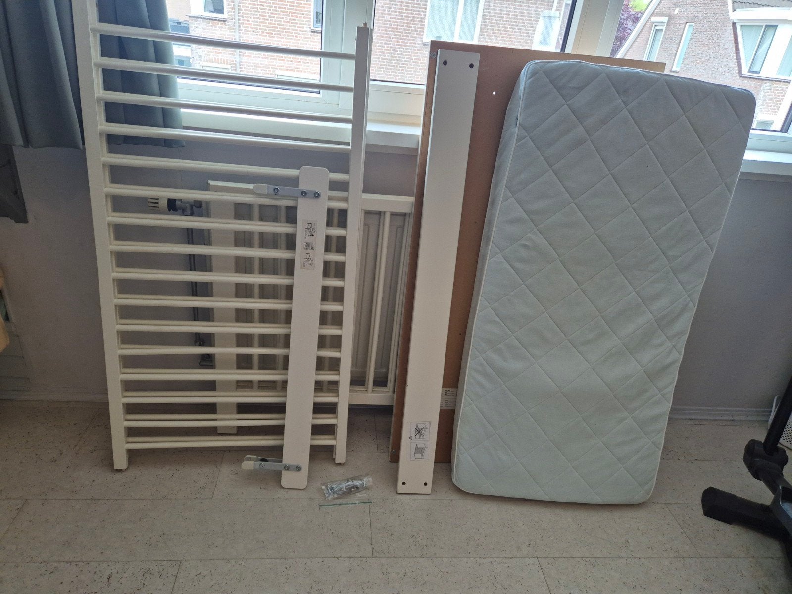Peuterbed wit Ikea, Ophalen, Gebruikt, Ledikant