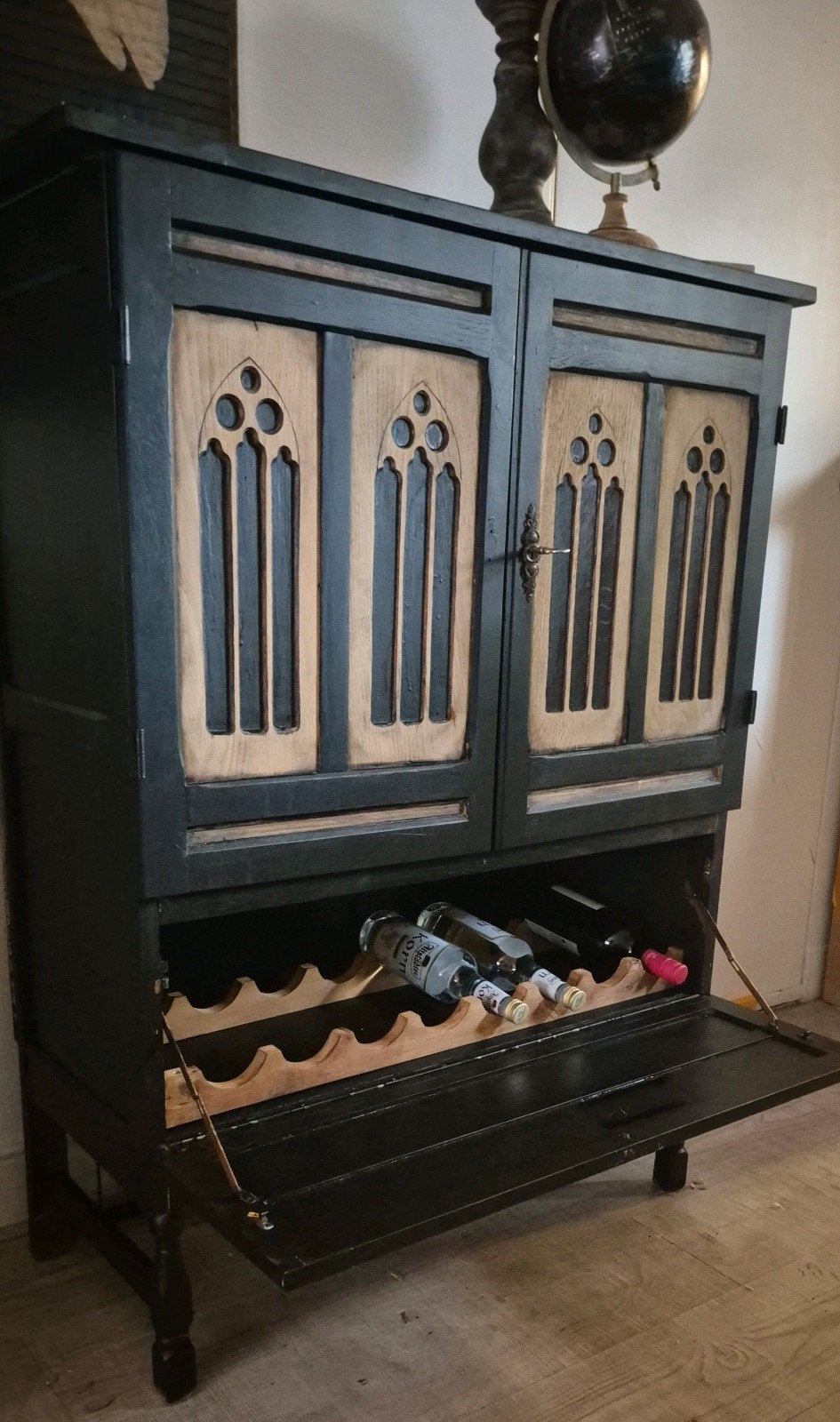 houten Vintage wijnkast, Ophalen