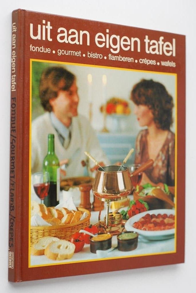 Uit aan eigen tafel - Hardcover kookboek Ideeboek jaren 80, Verzenden, Zo goed als nieuw, Nederland en België