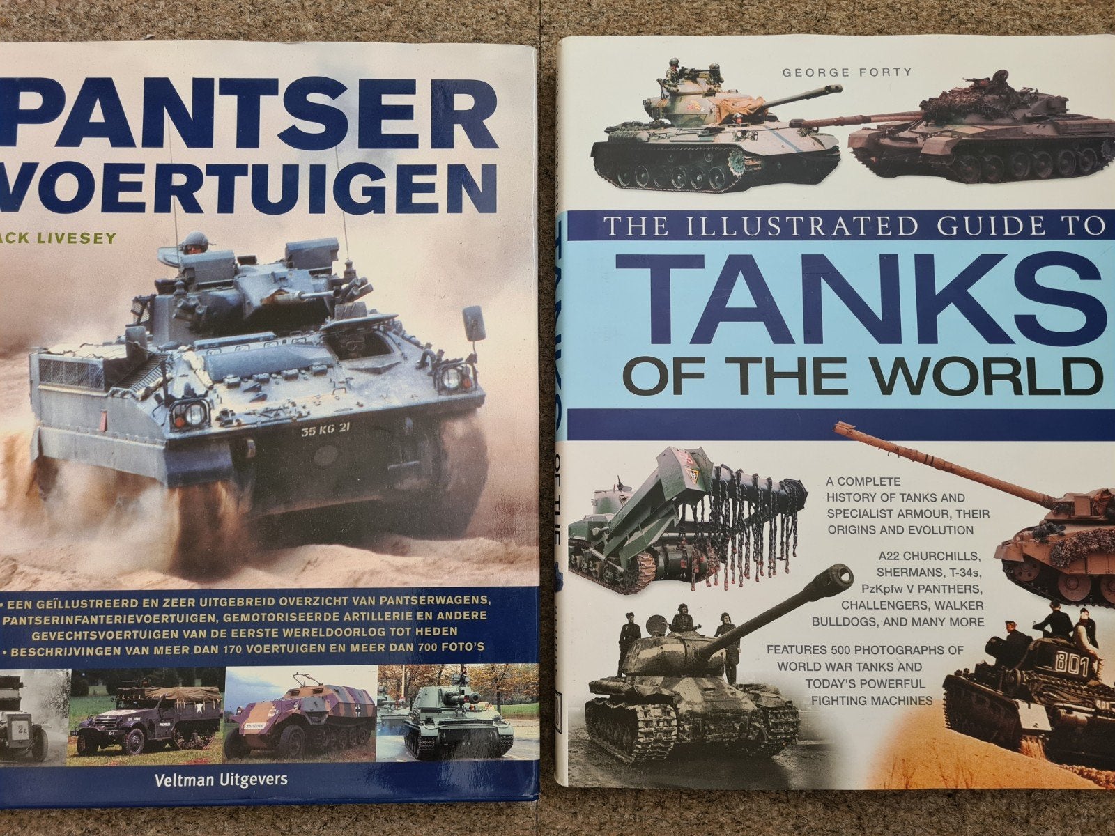 2x Boeken: Pantservoertuigen & Tanks of the World, Ophalen of Verzenden, Landmacht, Jack Livesey, George Forty, Tweede Wereldoorlog