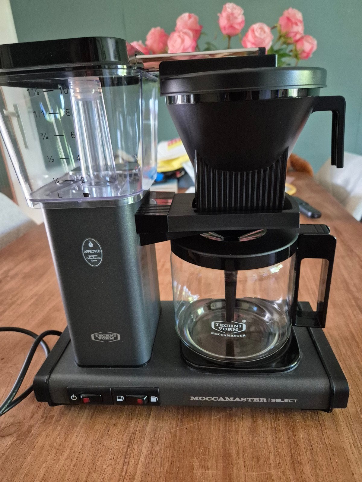 Moccamaster KBG Select Stone Grey Koffiezetapparaat, Ophalen, 10 kopjes of meer, Koffiemachine, Gemalen koffie