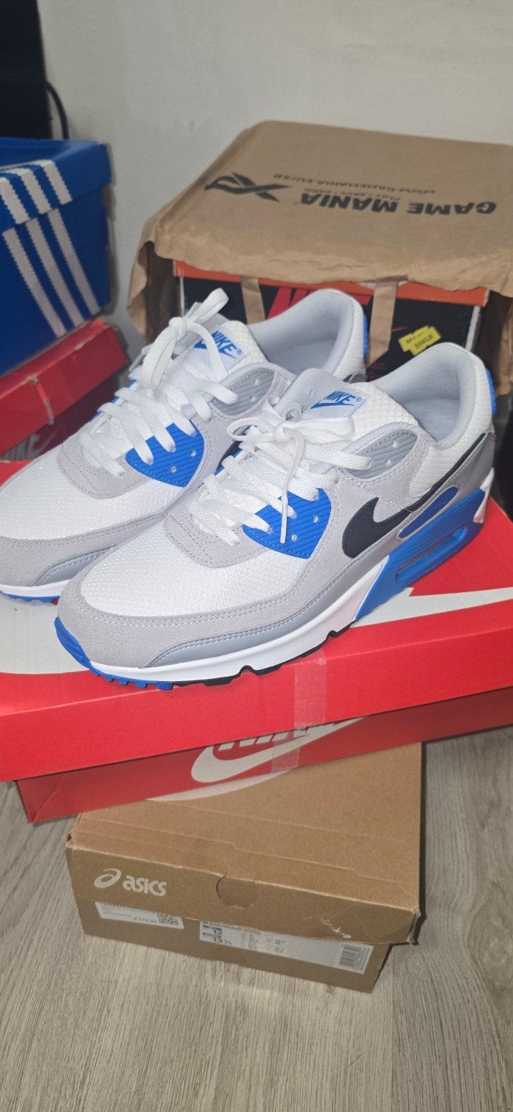 NIKE AIR MAX 90 OG BLUE MAAT 47, Kleding | Heren, Schoenen, Ophalen of Verzenden, Nieuw, Blauw