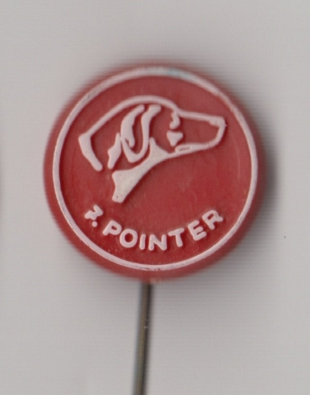 Hond rood Pointer, Gebruikt, Niet vindbaar, Niet vindbaar, Speldje of Pin