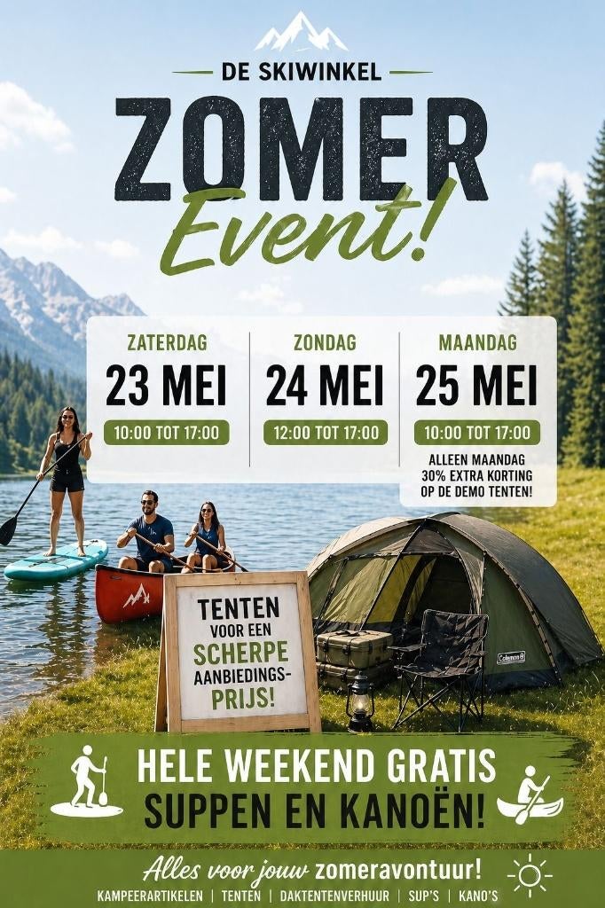 Coleman Cook 4 vierpersoons familie tent nieuw in doos, Coleman, Info@coleman.com, Minervum Breda, Nieuw
