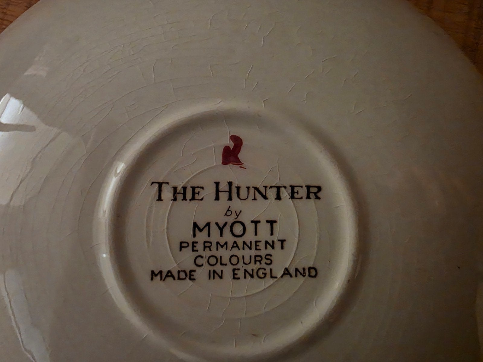 Set van 6 Myott The Hunter borden - Made in England, Ophalen of Verzenden