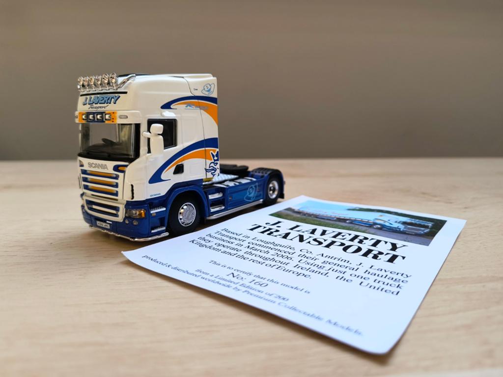 Wsi Scania Laverty Transport, Ophalen of Verzenden, Zo goed als nieuw, Bus of Vrachtwagen, Wsi