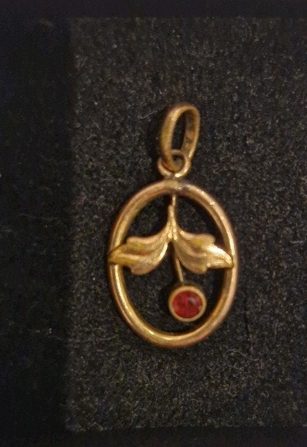 Gouden Hanger (Zie Omschrijving), Verzenden, Zo goed als nieuw, Met edelsteen, Goud
