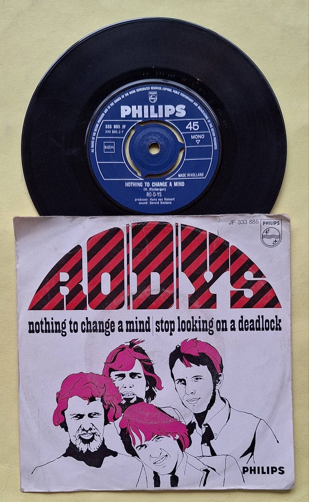 RO-D-YS - Nothing To Change A Mind / Stop Looking On A, Gebruikt, Originele persing, 7 inch, Ophalen of Verzenden