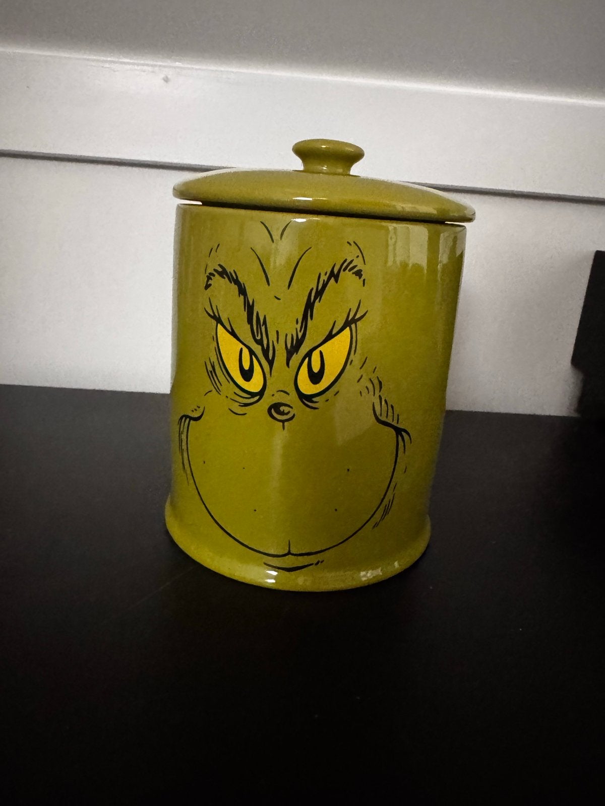 Grinch Koekjespot - Unieke Voorraadpot, Ophalen, Voorraadpot, Steen/keramiek, Overige merken