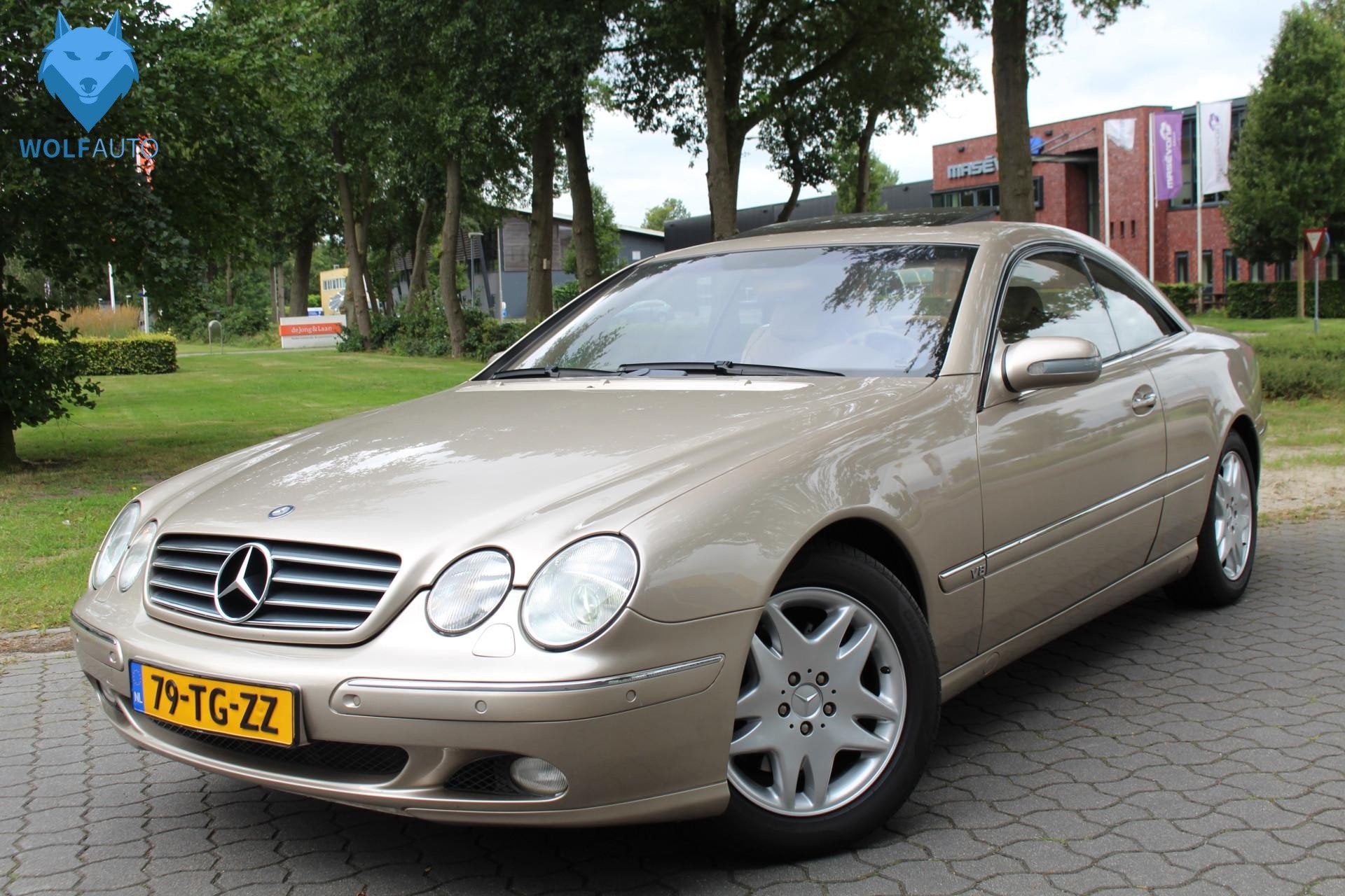 Mercedes-Benz CL 500 V8 Luchtvering, NIEUWSTAAT Collectorsit, Auto's, Beige, 4 stoelen, Beige, Bedrijf