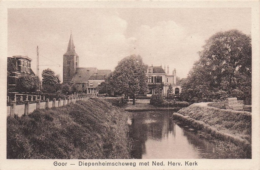 702-108-019 Goor Diepenheimscheweg Met Ned Herv Kerk, Verzamelen, Verzenden, Voor 1920, Overijssel