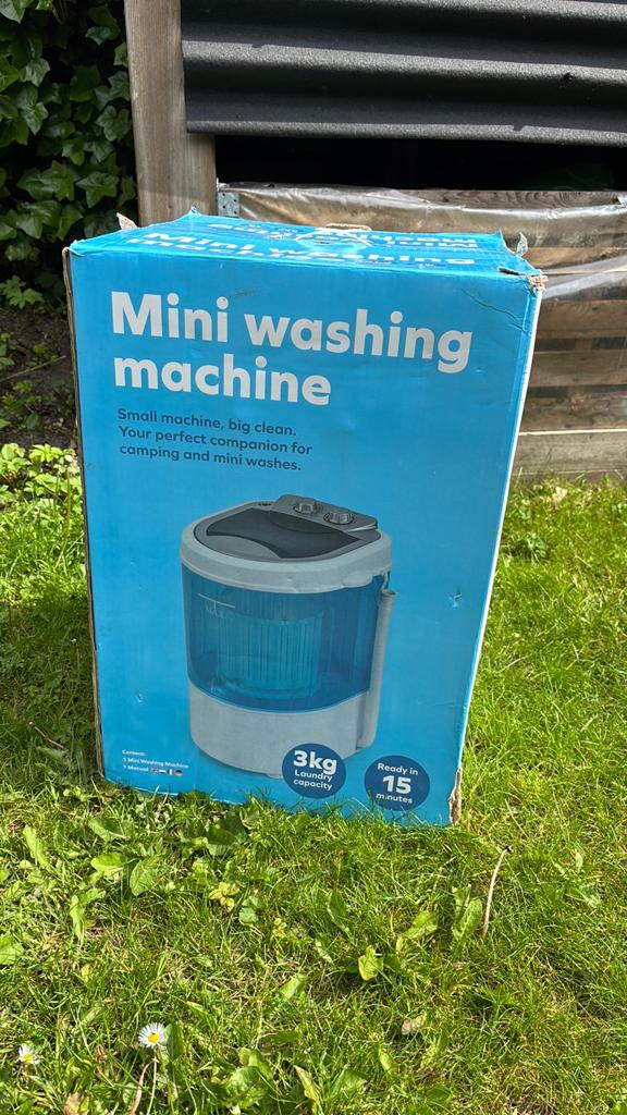 Draagbare wasmachine, Minder dan 1200 toeren, Minder dan 85 cm, Minder dan 4 kg, Ophalen of Verzenden