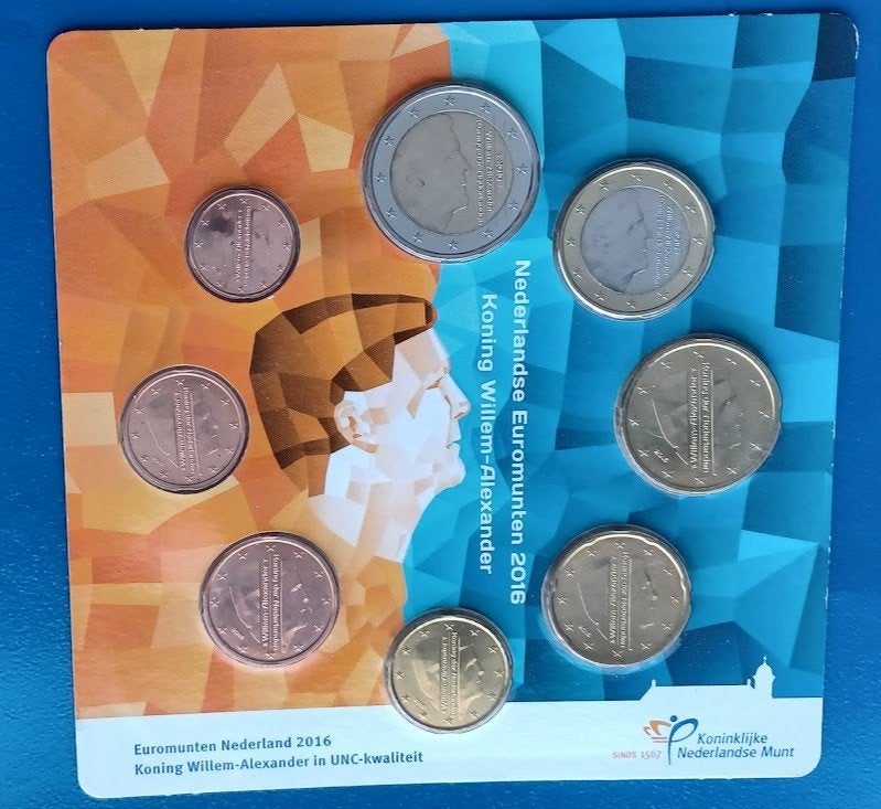 UNC-Set Nederland 2016 - Onderdeel van Nationale Collectie, Postzegels en Munten, Verzenden, Koningin Beatrix, Euro's, Setje