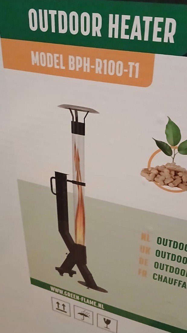 Green Flame Rocket Heater BPH-R100-T1, Ophalen, Nieuw, Vloer