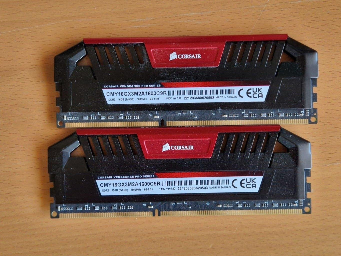 Corsair Vengeance DDR3 16GB (2x8GB) 1600MHz RAM, Gebruikt, DDR3, Ophalen of Verzenden, Desktop