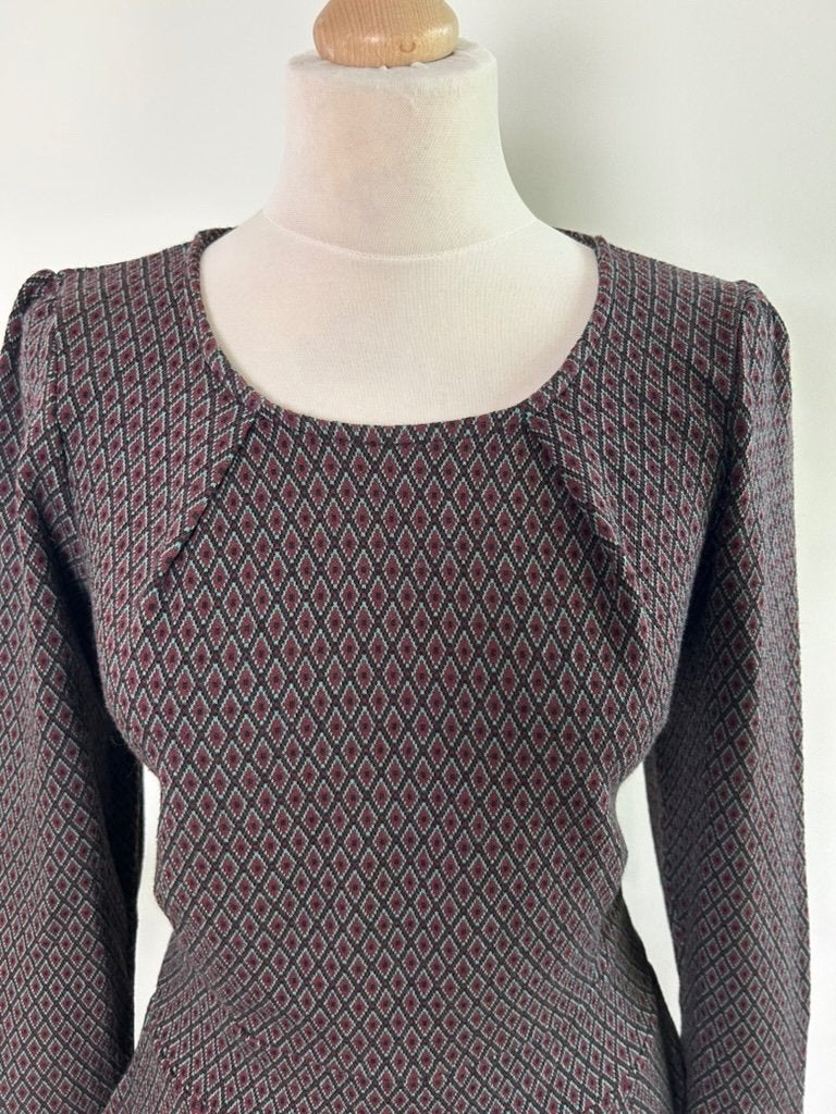 King Louie maat XL geruite mona dress 3531, Kleding | Dames, Maat 46/48 (XL) of groter, Ophalen of Verzenden, Zo goed als nieuw