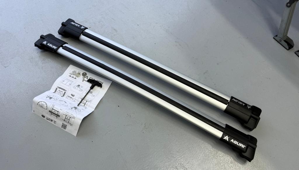 Aguri P2 Dakdragers Open Rails Škoda Octavia, Auto diversen, Dakdragers, Ophalen of Verzenden, Zo goed als nieuw