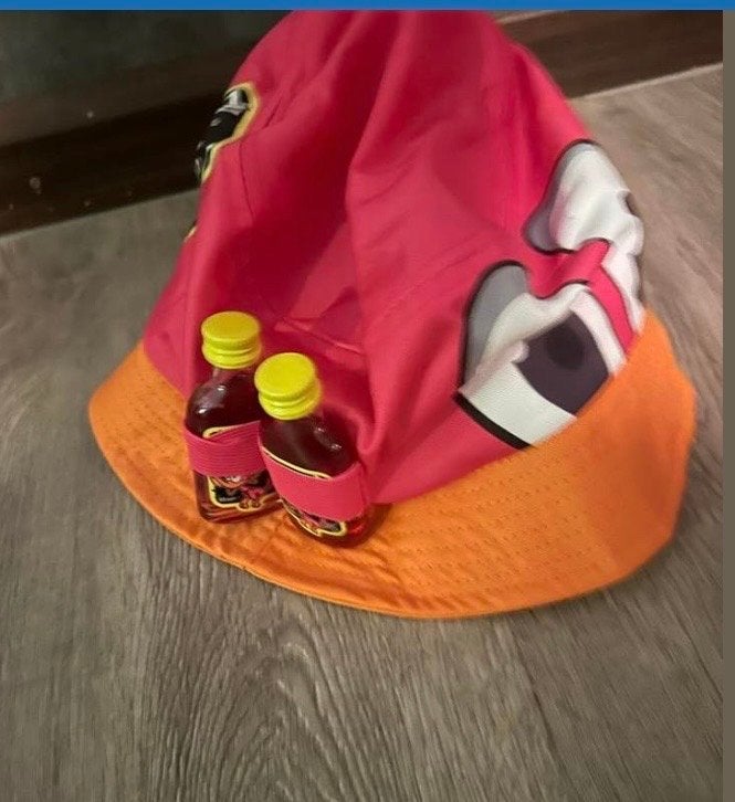Nieuwe Flugel bucket hat - roze/oranje, Ophalen of Verzenden, Nieuw, One size fits all, Hoed