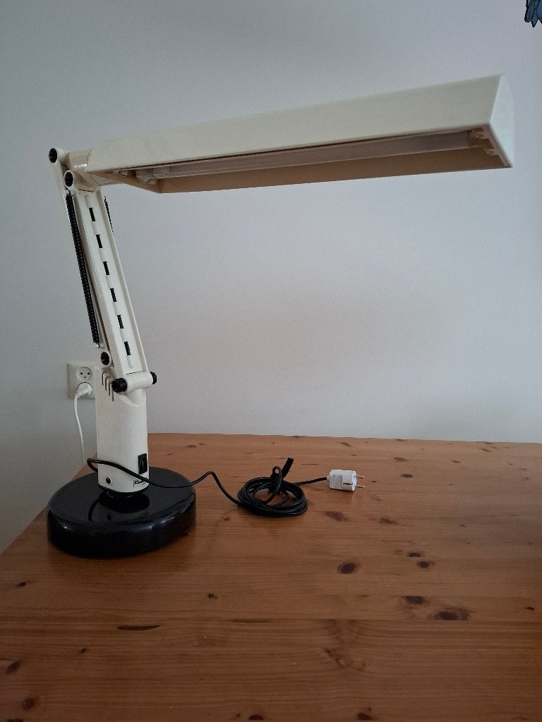 Vintage iGuzzini bureaulamp - Made in Italy, Ophalen of Verzenden, Zo goed als nieuw, Bureaulamp, Vintage