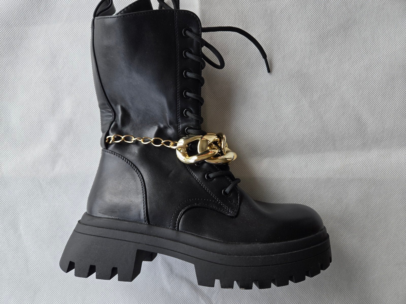 Trendy laarzen-maat 39, CHC SHOES, Zwart, Lage of Enkellaarzen, Nieuw