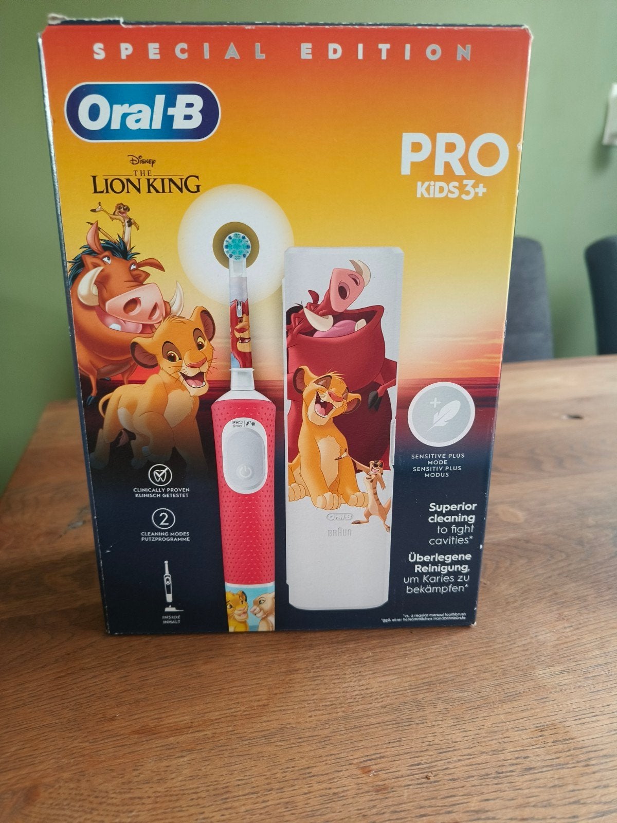Oral-B elektrische tandenborstel kids (3+) - Lion King, Ophalen, Nieuw, Mondverzorging