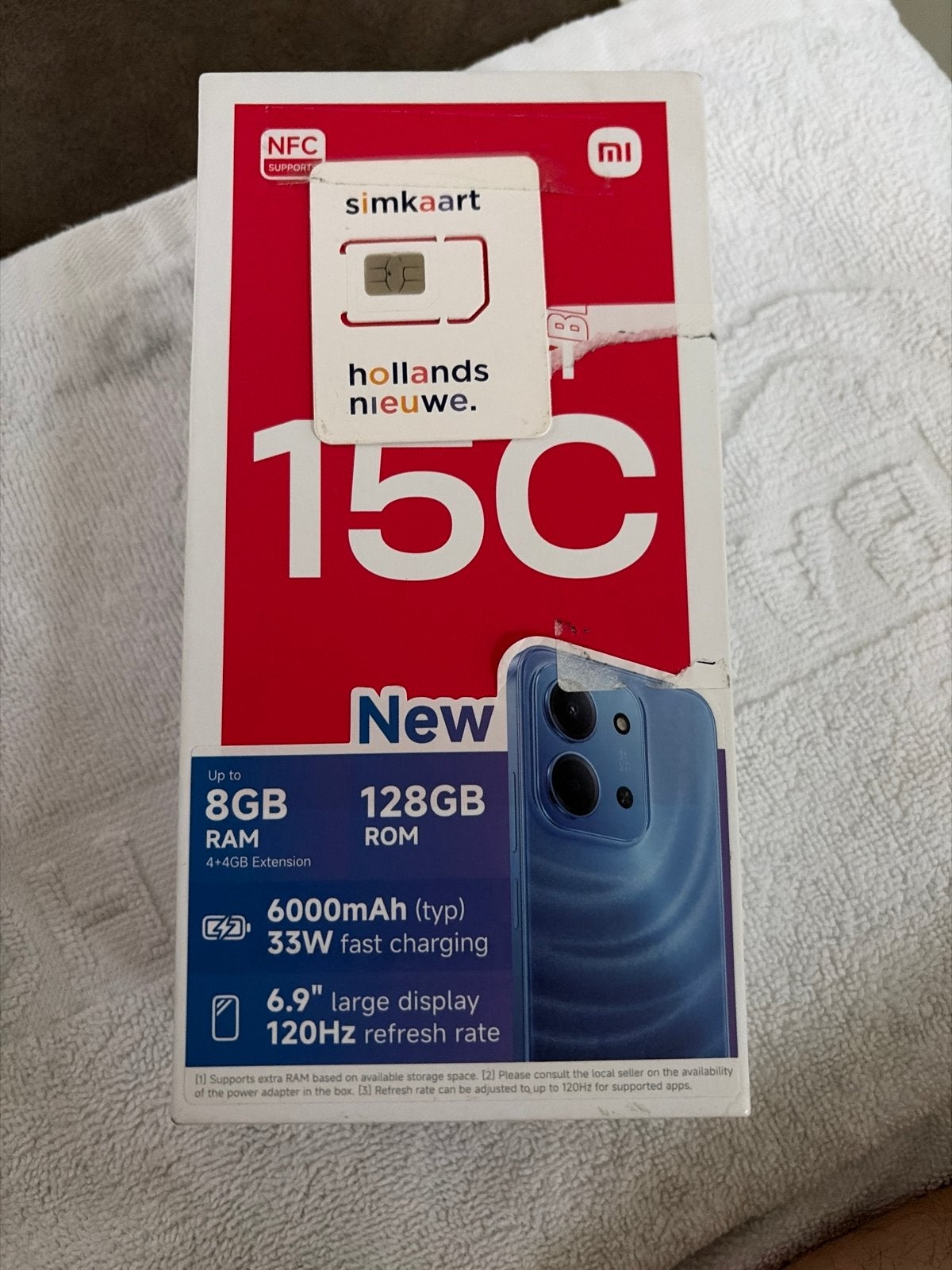 Xiaomi Redmi 15C Midnight Black 128GB ROM Nieuw, Nieuw, Ophalen of Verzenden, Klassiek of Candybar, Zonder simlock
