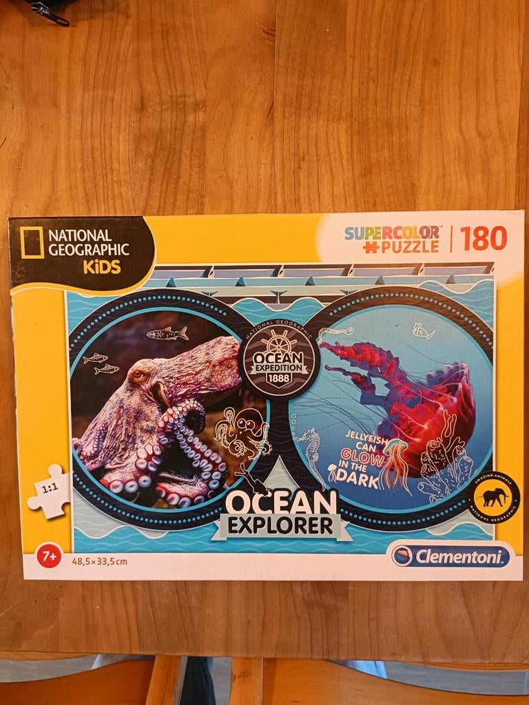 National Geographic kids clementoni puzzel Ocean explorer, Ophalen of Verzenden, Minder dan 500 stukjes, Zo goed als nieuw