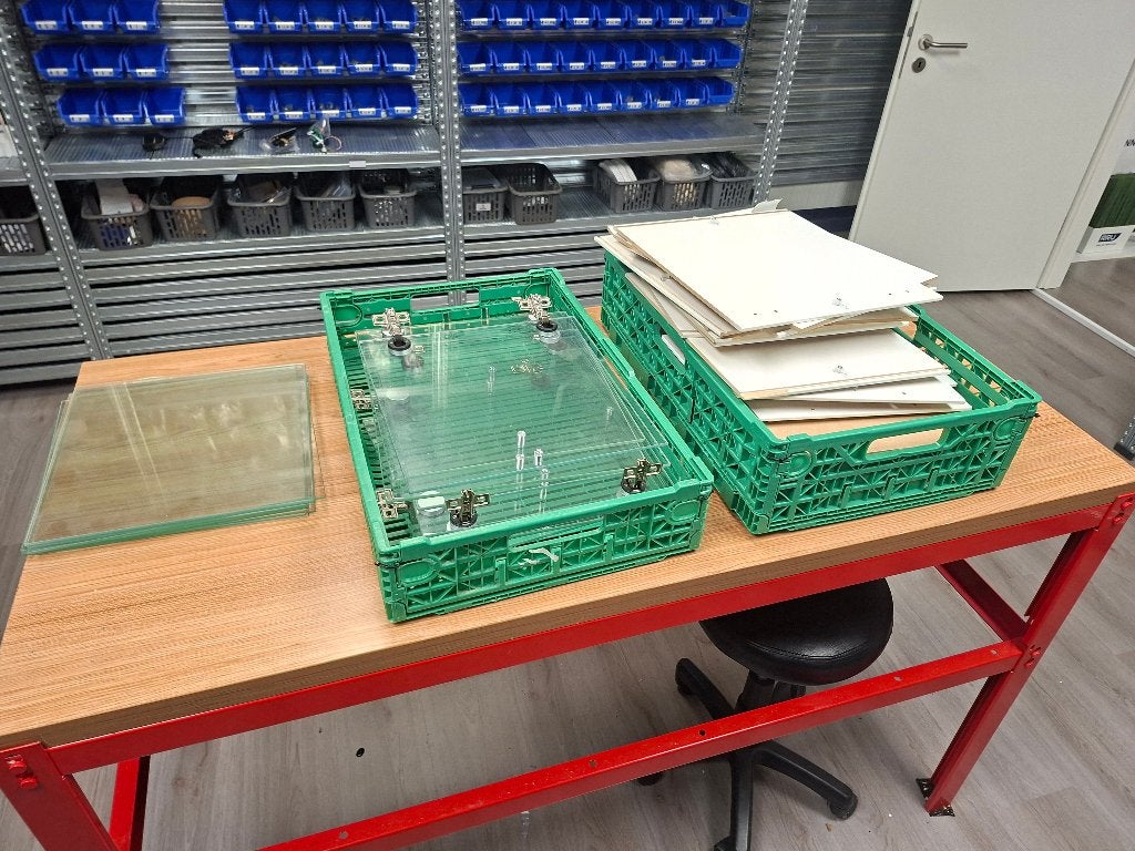 IKEA KALLAX vitrine-inzet – 8 stuks, Ophalen, Minder dan 50 cm, Gebruikt, In de Cramer 142, 6412 PM Heerlen