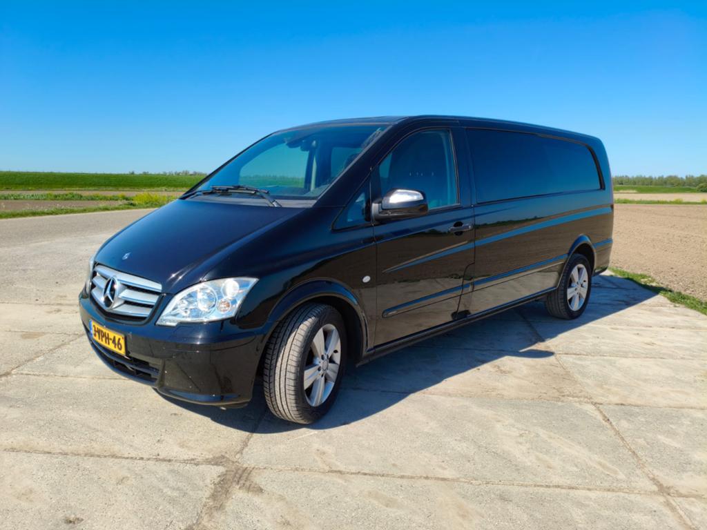 Mercedes-Benz Vito v6 dubbel cabine, Auto's, Automaat, Euro 5, 1962 kg, Zwart