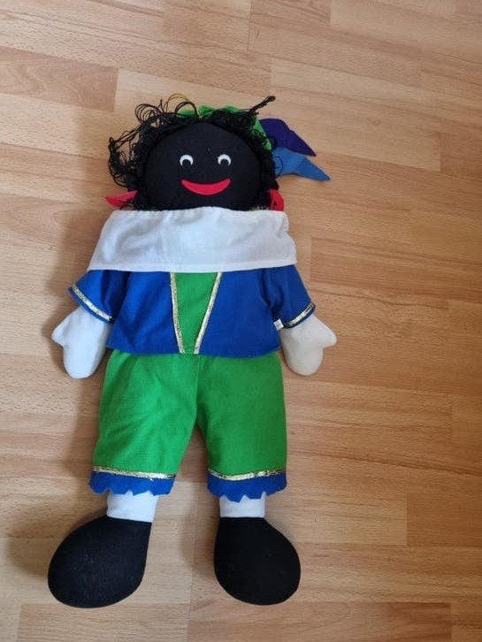 Grote Zwarte Piet knuffel pop voor sinterklaas, Ophalen of Verzenden, Zo goed als nieuw