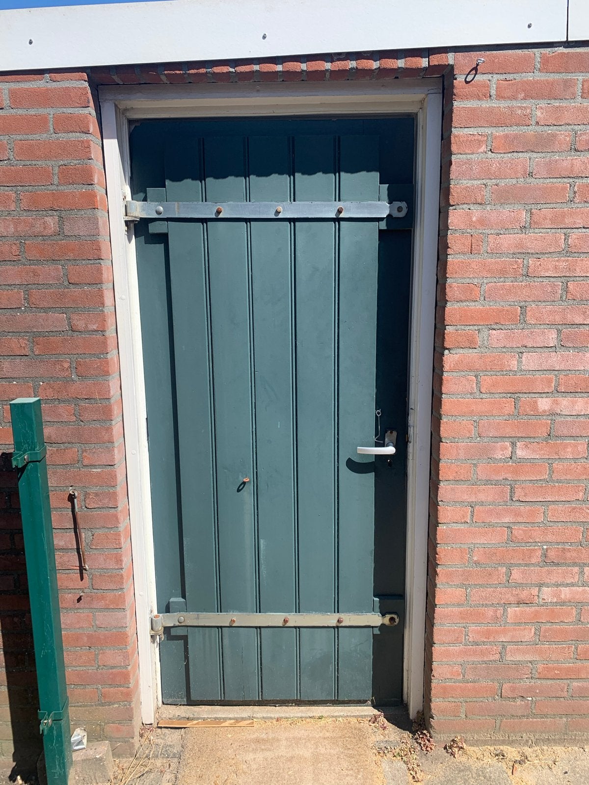Buitendeur 190x80 cm met kozijn en 2 sleutels, Ophalen, Gebruikt, 80 tot 100 cm, Minder dan 200 cm