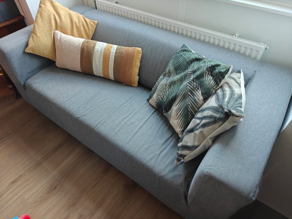 Grijze Ikea Klippan bank, Ophalen, Gebruikt, 150 tot 200 cm, Tweepersoons