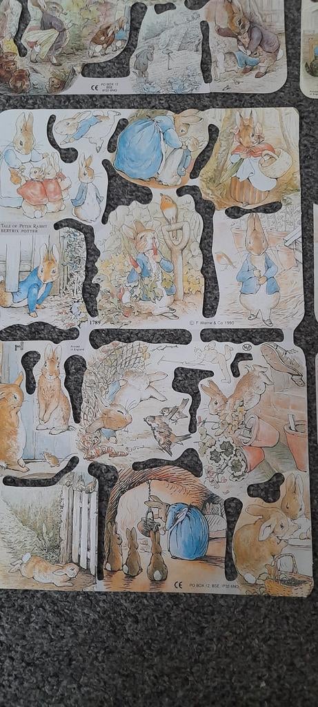 Beatrix Potter- Peter Rabbit  poezieplaatjes, Ophalen of Verzenden