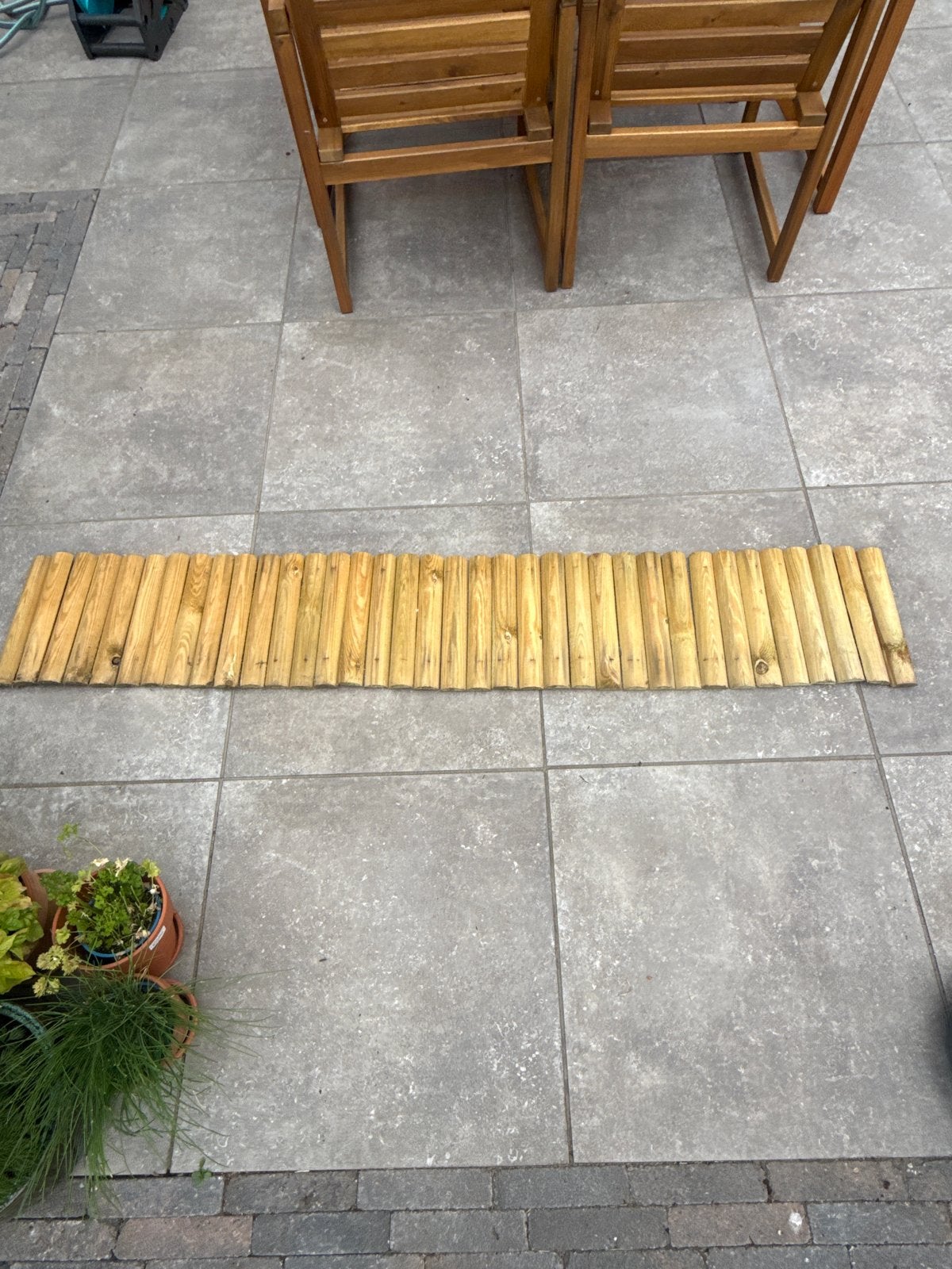 9x Houten borderrol - 30x180cm, Ophalen, Gebruikt, Border, Hout