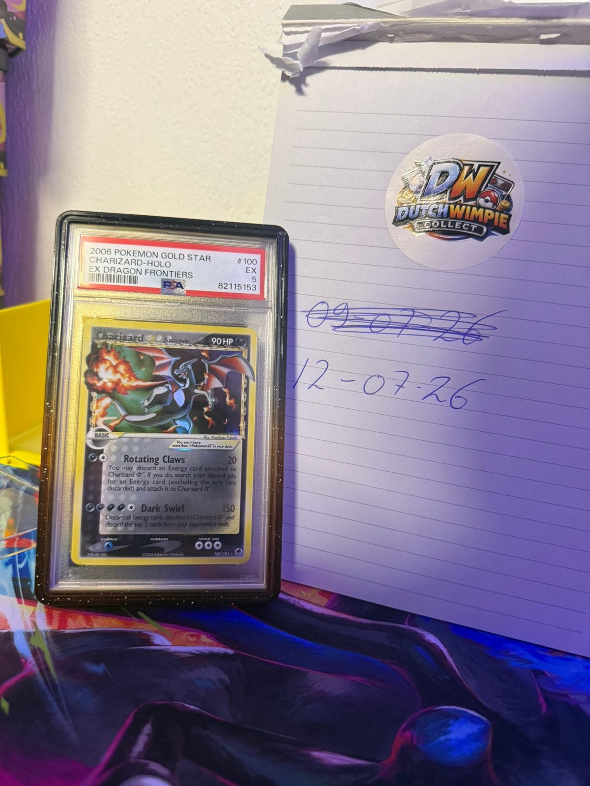 Pokemon charizard goldstar!, Ophalen of Verzenden, Zo goed als nieuw, Losse kaart