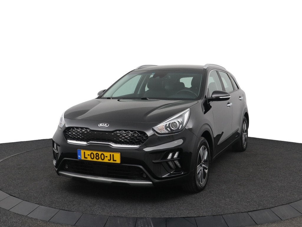 Kia Niro 1.6 GDi Hybrid DynamicLine - Trekhaak - Navigatie -, Auto's, Kia, 12 maanden, Gebruikt, Leder en Stof, Zwart