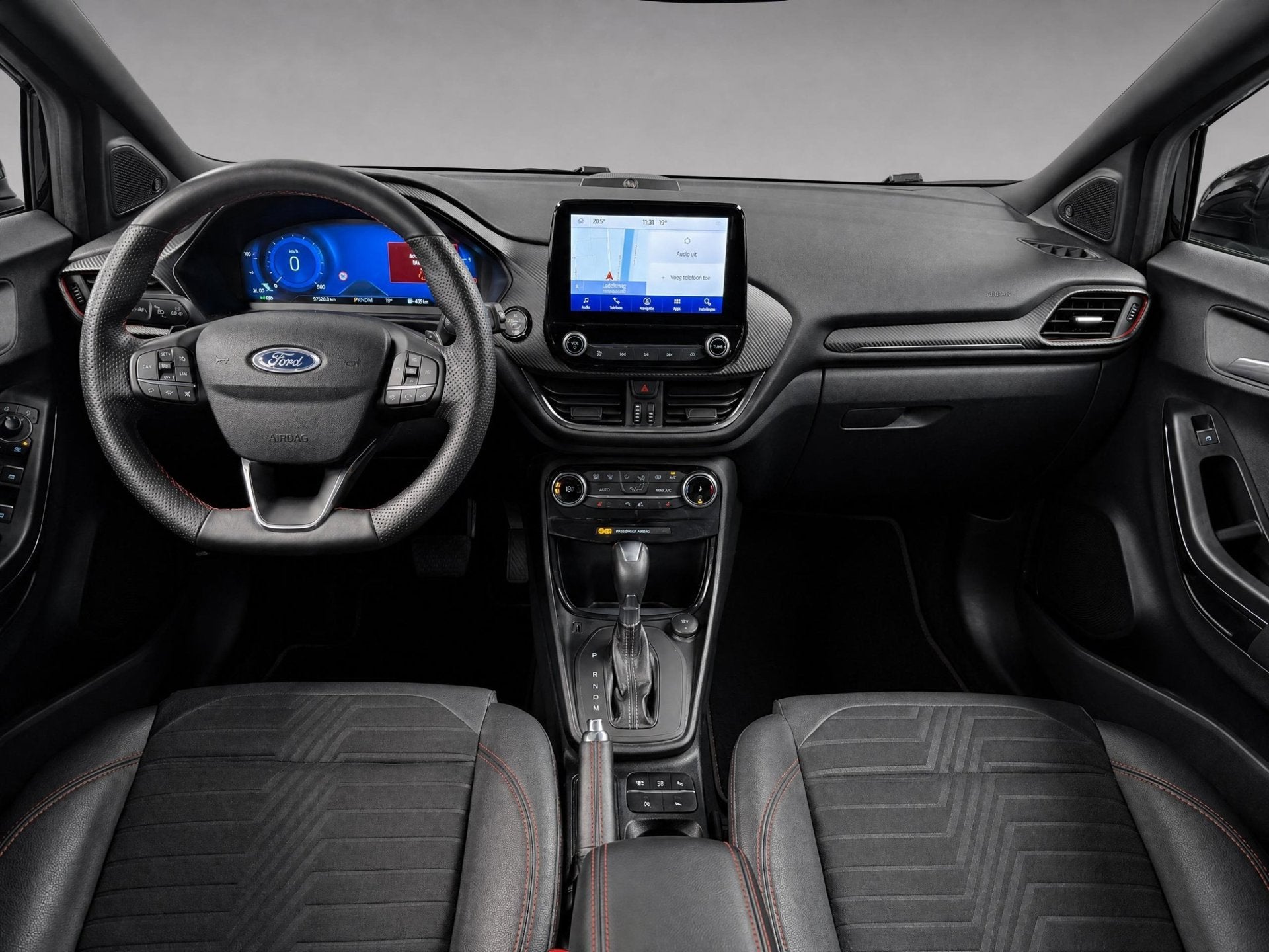 Ford Puma 1.0 EcoBoost Hybrid ST-Line X |NAP|, Zwart, Hybride Elektrisch/Benzine, 3 cilinders, SUV of Terreinwagen