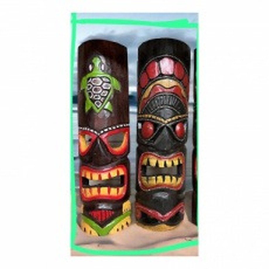 Tiki masker 50cm – Wood – x x cm, Ophalen of Verzenden, Nieuw, Hout