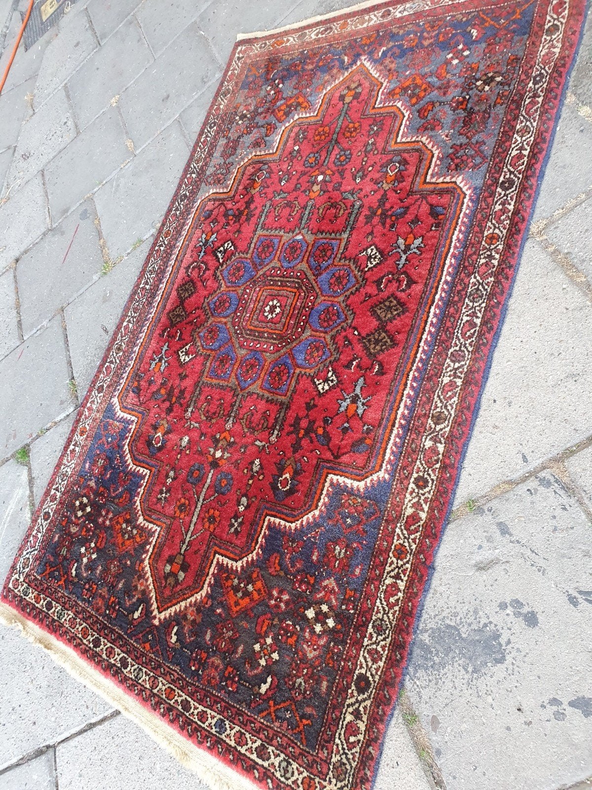Perzisch tapijt 140x80 cm.Iran, Iraans, Gebruikt, 100 tot 150 cm, Rechthoekig