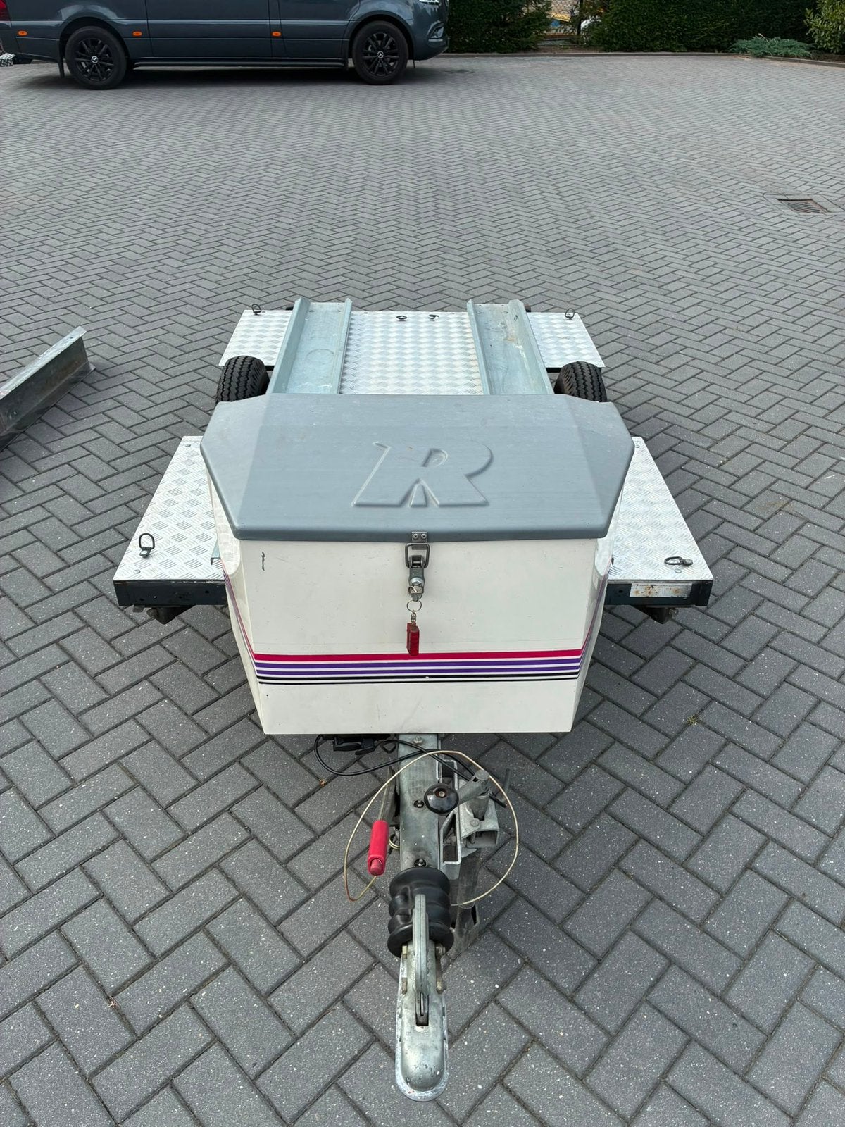 Motortrailer voor 2 motoren geremt, Ophalen of Verzenden, Zo goed als nieuw