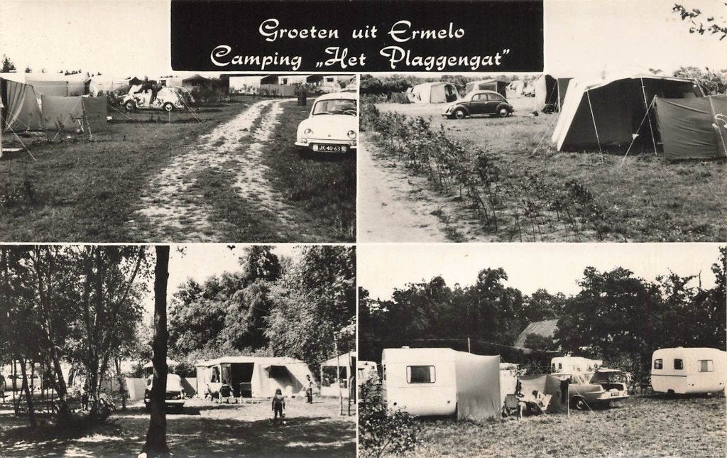 Groeten uit Ermelo, Camping Het Plaggengat, Ophalen of Verzenden, 1960 tot 1980, Ongelopen, Gelderland